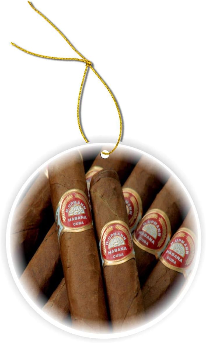 Cuban Cigars Havana Cigar Ceramic Ornament for Christmas Tree