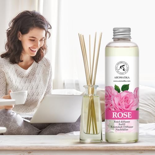 Rose Reed Diffuser Refill - 200ml Natural Fragrance