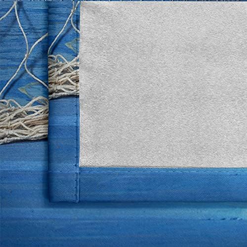 Blue Grommet Curtains 84 Wx84 H Set of 2