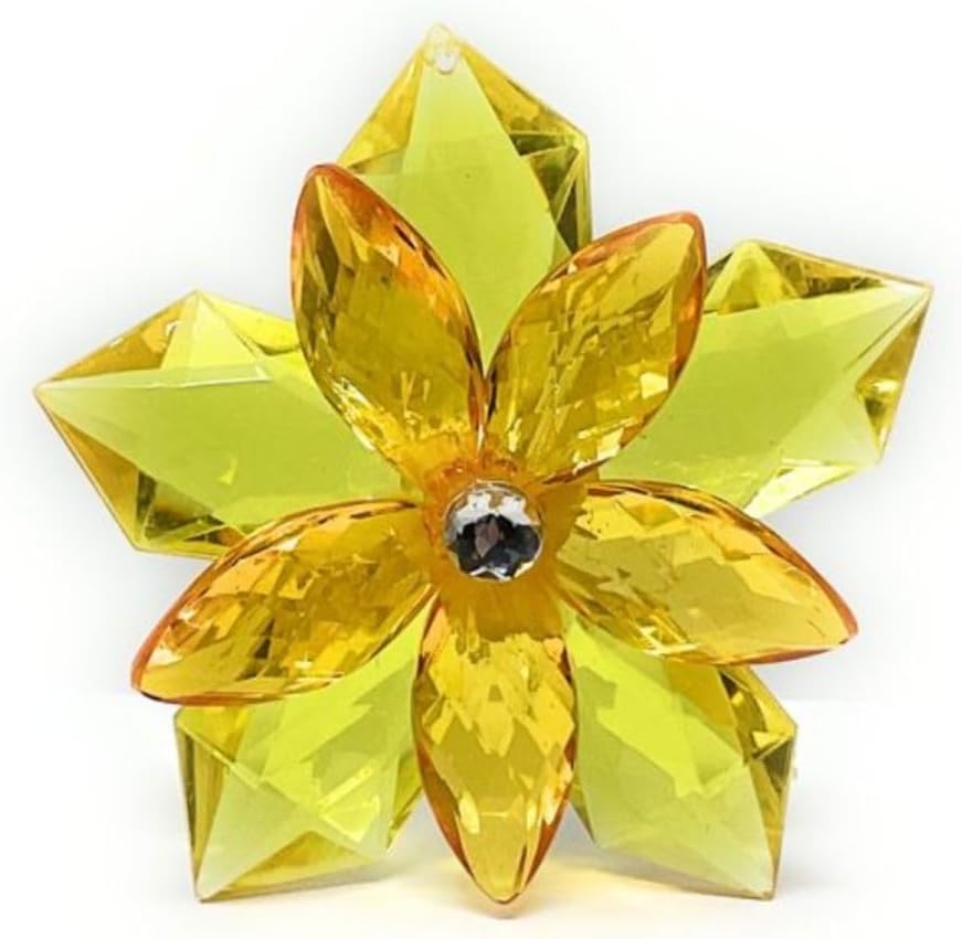 Ganz Yellow Garden Party Flower Ornament