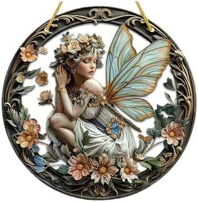 Flower Fairy Acrylic Window Decorations Elf Girl Art