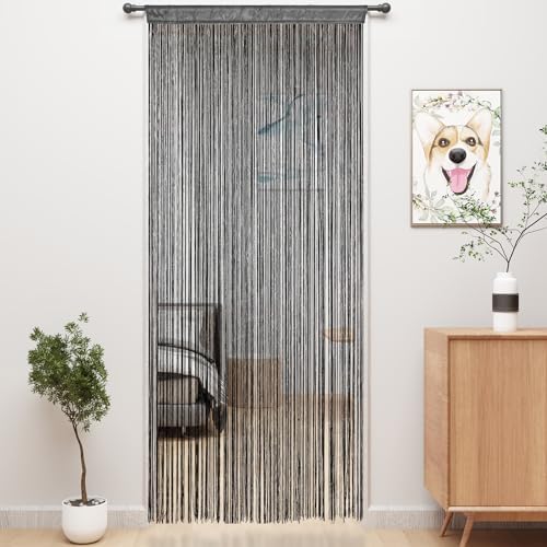 YIIBAII Door String Curtains Grey 39x79