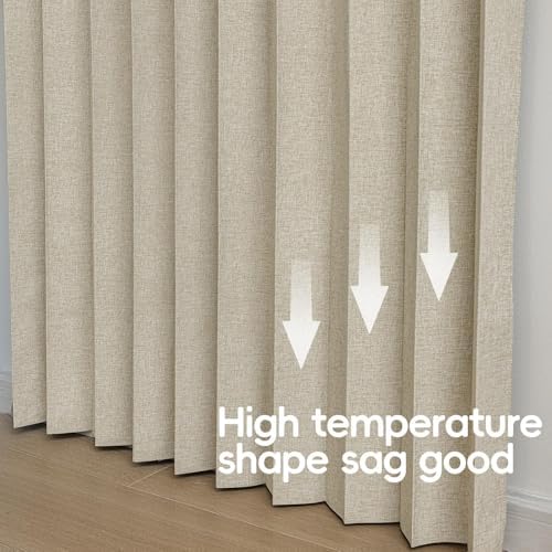 Jilron Blackout Door Curtain Linen Style
