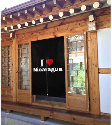 I Love Nicaragua Blackout Curtains for Doorways
