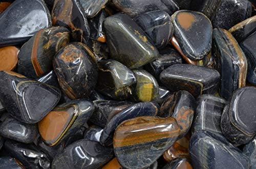 Fantasia Blue Tiger Eye Stones 12 lb Tumbled Size 9