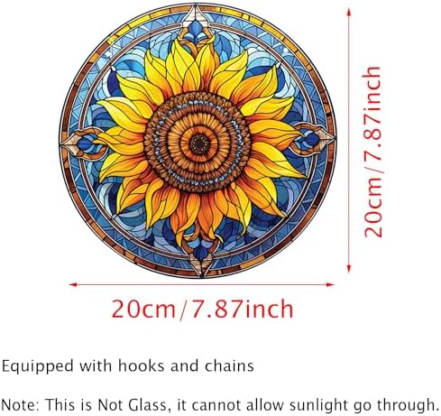 1 pcs Sunflower Acrylic Wall Hanging Decor