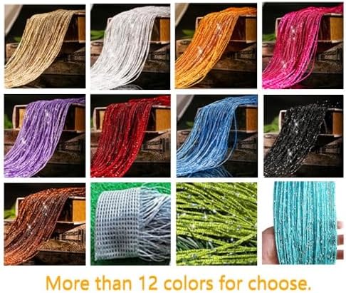 1x2M Door String Curtain with Silver Tassel