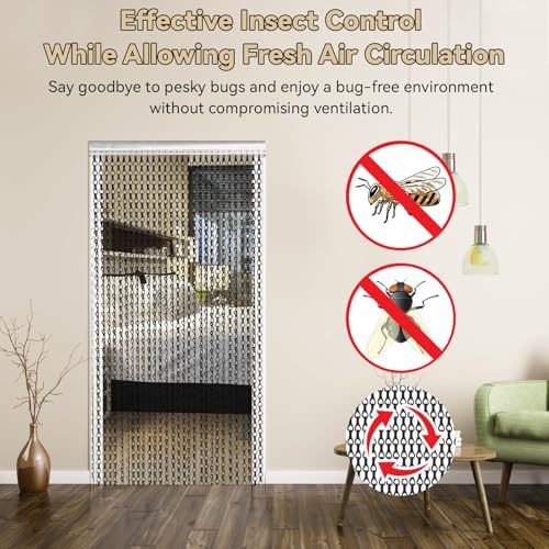Durable Aluminium Chain Door Curtain with Insect Control