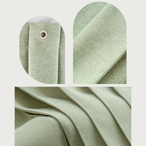 Momooda Short Folding Blackout Curtains for Bathroom