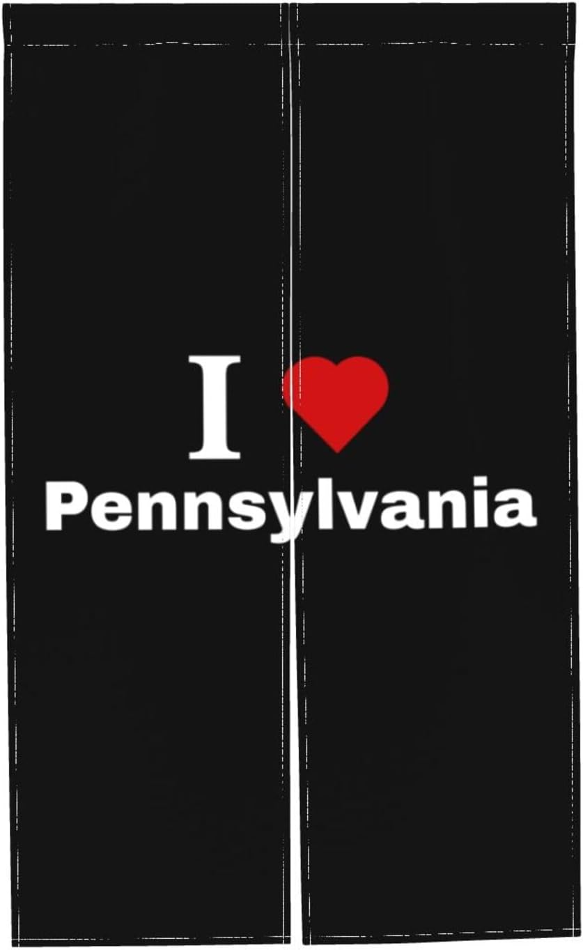 I Love Pennsylvania Blackout Curtains for Doorways and Windows