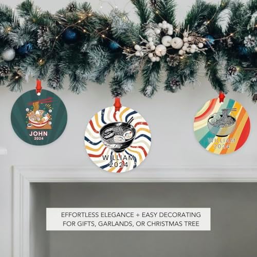 Andaz Press 35 Inch Metal Ramen Christmas Ornament