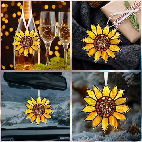 Sunflower Christmas Ornaments 2025 for Tree Decorations