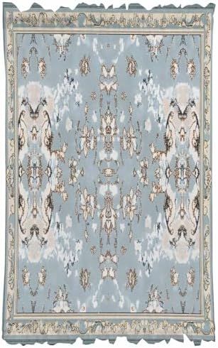 Abstract Blue Door Curtains 54x40 Rod Pocket Panels