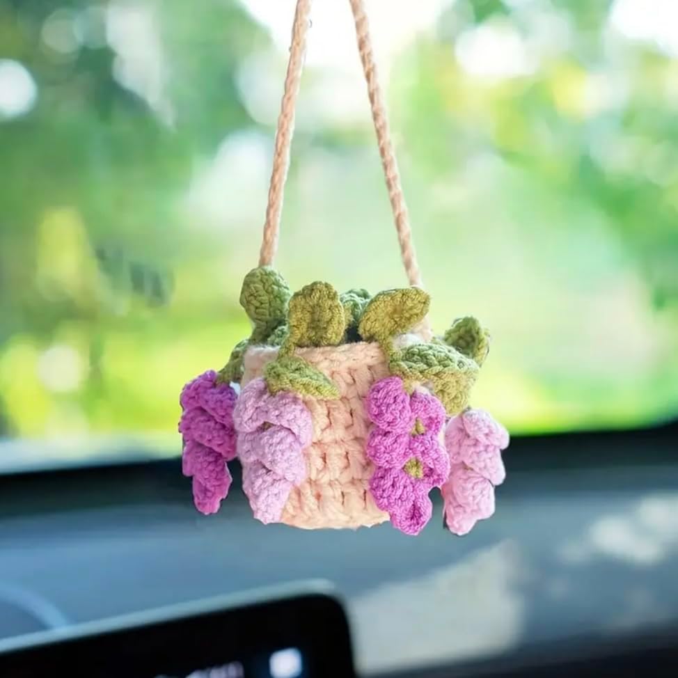 ClawsandPaws Crochet Car Hanging Ornament