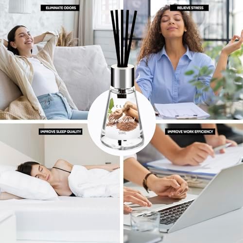 Xcleen 3 Pack Reed Diffuser Set - Citrus Escape Sandalwood
