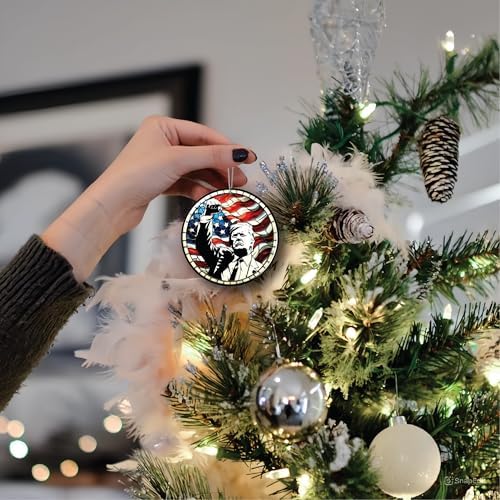 Trump 2025 Christmas Ornament White House 4th of July