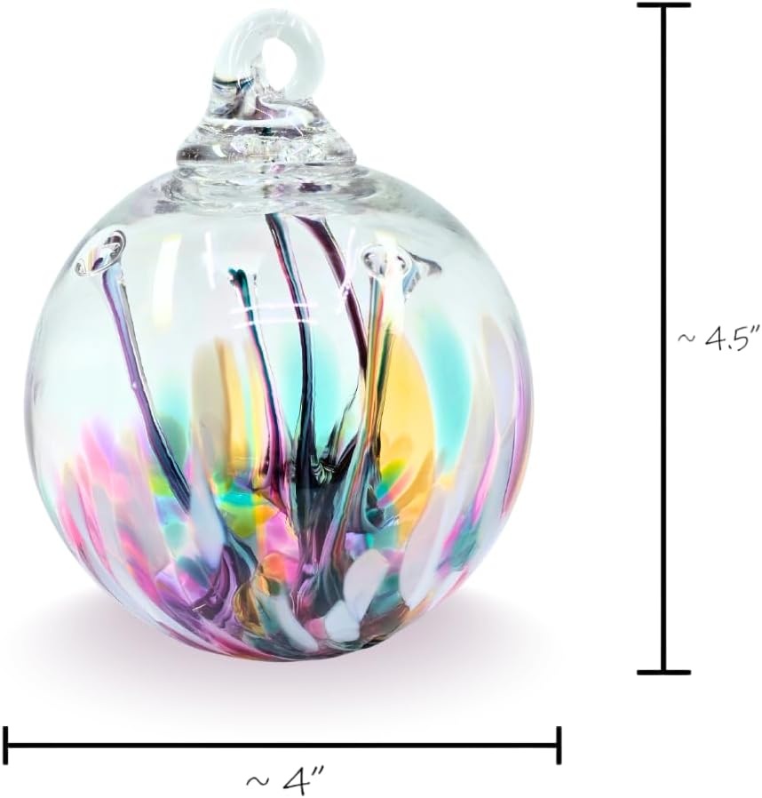 4 Inch Large Glass Tree of Life Ornament