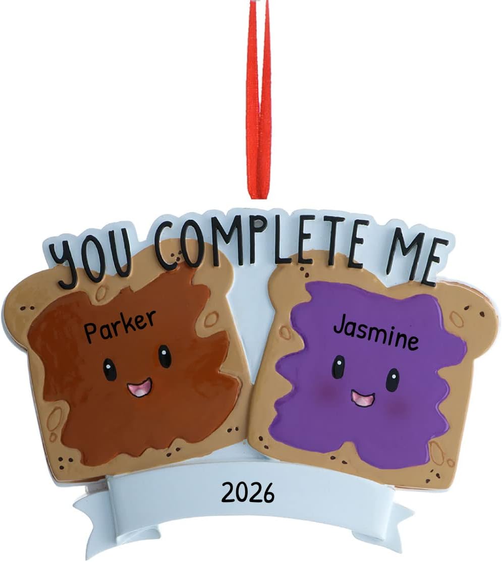 Personalized Couple Ornament 2024 - Peanut Butter and Jelly Keepsake