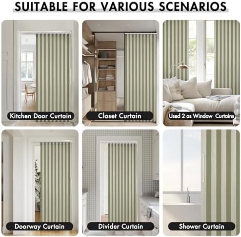 MIULEE Magnetic Door Curtains with Folding Design