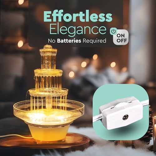 Lighted Plastic Wedding Water Fountain - 5 Piece Set