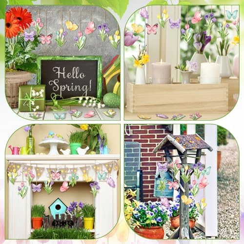 Wenqik 36 Piece Spring Decor Set Butterfly Design