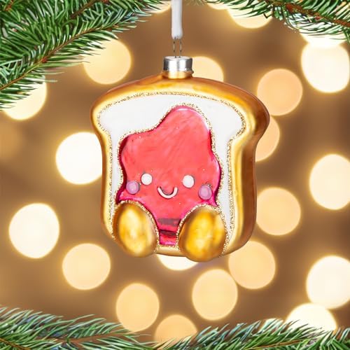 Every Day is Christmas Glass Blown Ornament Set of 2
