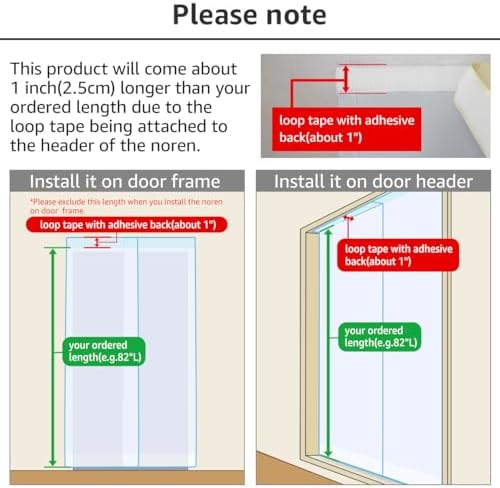 Thermal Insulated Noren Door Curtain for Privacy and Light Blocking
