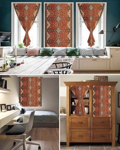 Yomandocix Southwest Self Adhesive Curtains 35x63 Inches 1