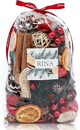 Qingbei Rina 20 oz Christmas Potpourri Red Bag