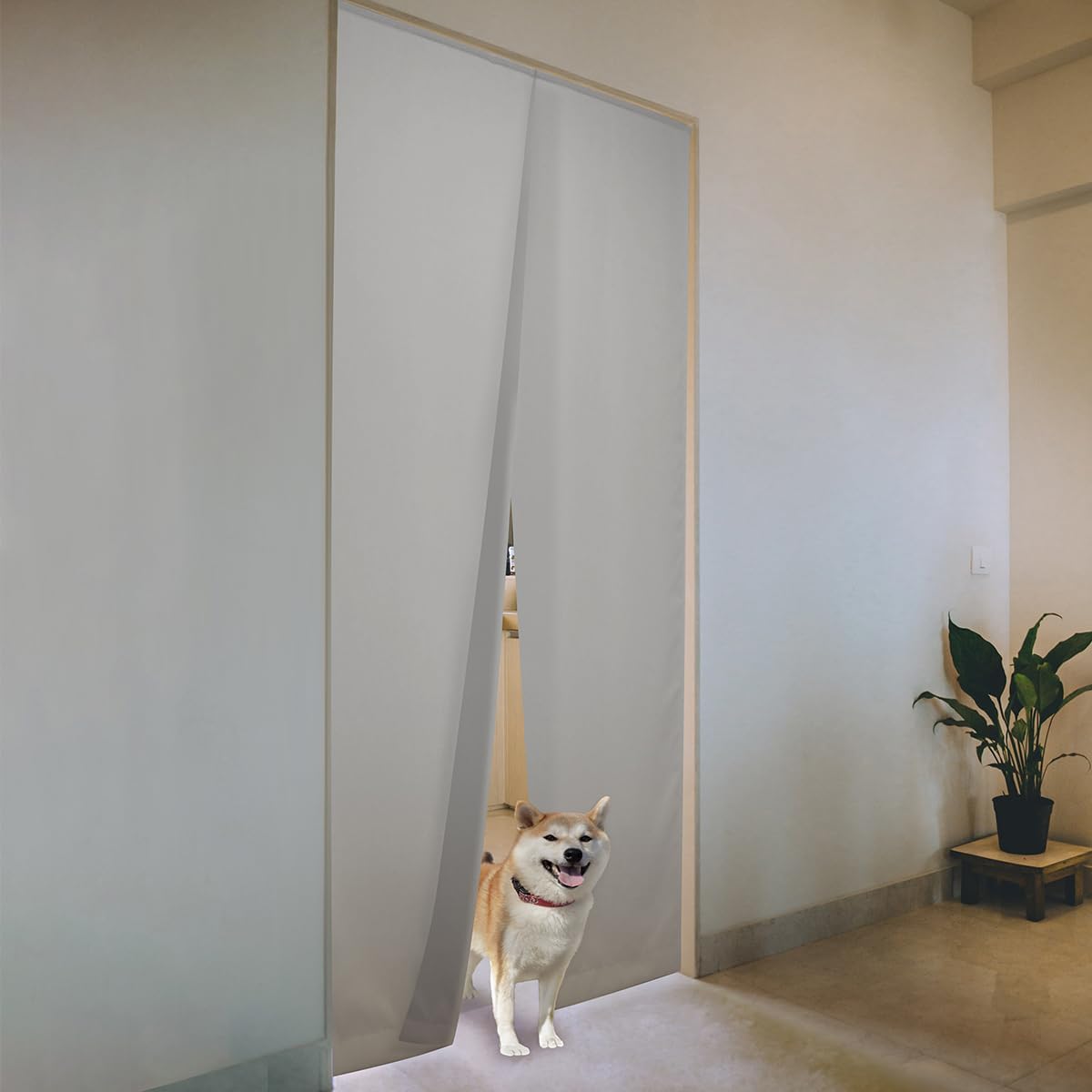 Thermal Insulated Noren Door Curtain for Privacy and Light Blocking