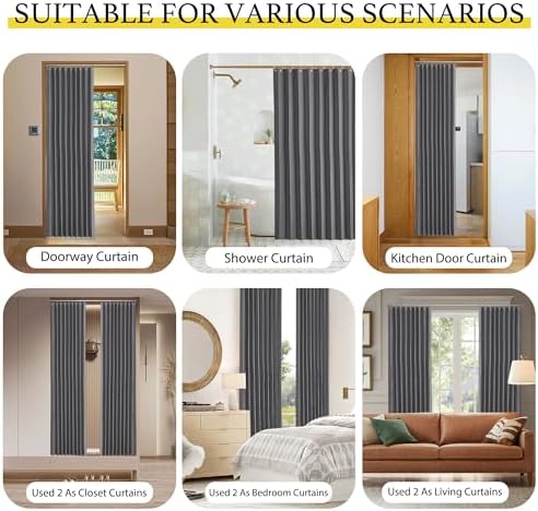 NICETOWN Blackout Curtain Panel 100 Wide 84 Long