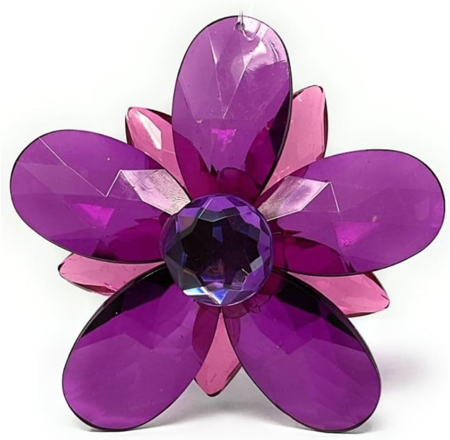 Ganz Dark Purple Garden Party Flower Ornament