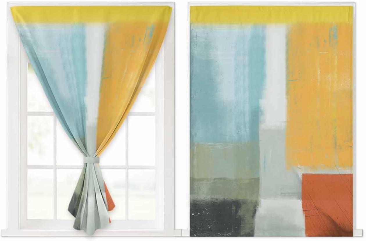 Self Adhesive Portable Curtains for Windows 47x72 Inches