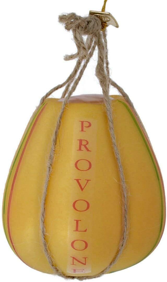 Kurt Adler Noble GEMS Glass Cheese Ornament Set of 3