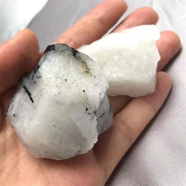 Wholesale Natural Healing Black Rutilated Crystal Stones 3pc