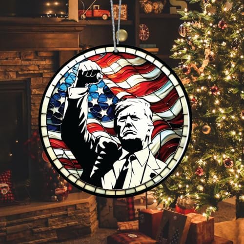 Trump 2025 Christmas Ornament White House 4th of July