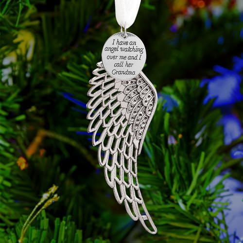 GTYRERO Memorial Christmas Angel Wings Ornament