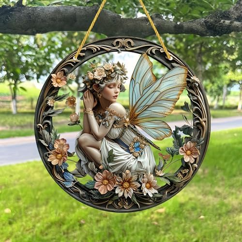 Flower Fairy Acrylic Window Decorations Elf Girl Art