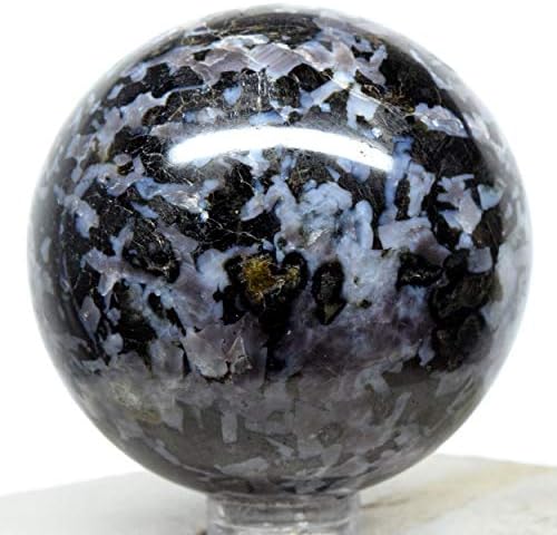 2 Inch Indigo Gabbro Sphere with Stand