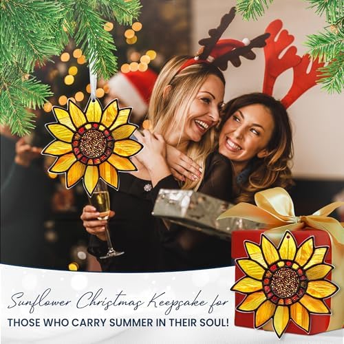 Sunflower Christmas Ornaments 2025 for Tree Decorations
