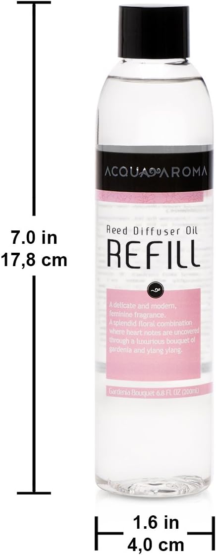 Acqua Aroma Gardenia Bouquet Reed Diffuser Oil Refill