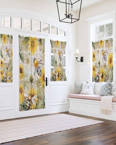 French Door Curtain with Rod Pocket and Tieback 1