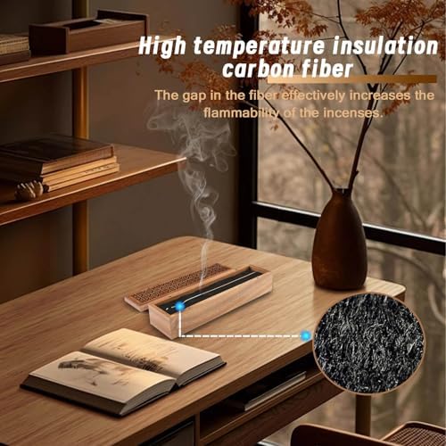 Incense Holder Burner with Ash Catcher and Storage Drawer