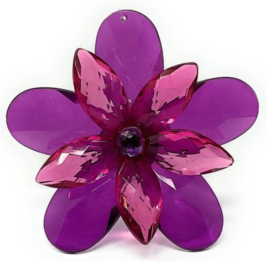 Ganz Dark Purple Garden Party Flower Ornament