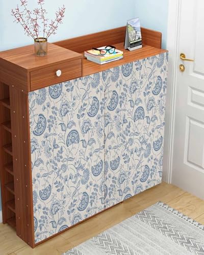 Yomandocix Spring Floral Self Adhesive Curtains 59x63 Inches