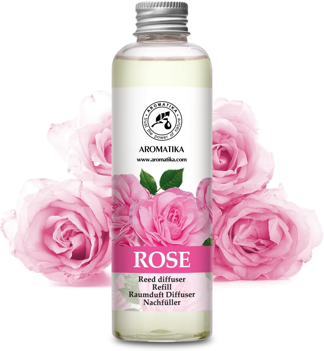 Rose Reed Diffuser Refill - 200ml Natural Fragrance
