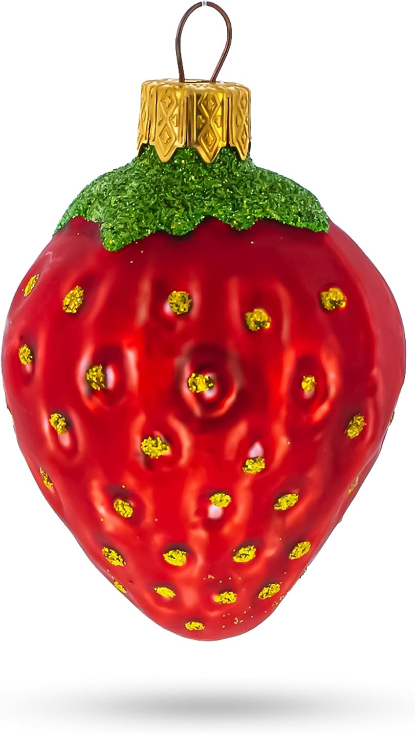Strawberry Glass Christmas Ornament 31 Inches