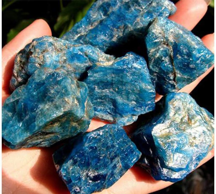 Blue Apatite Healing Crystal Rough Stone 1 Piece