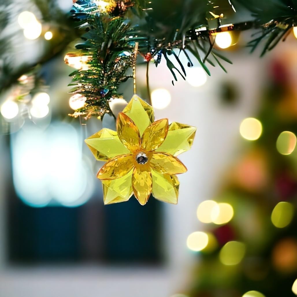 Ganz Yellow Garden Party Flower Ornament