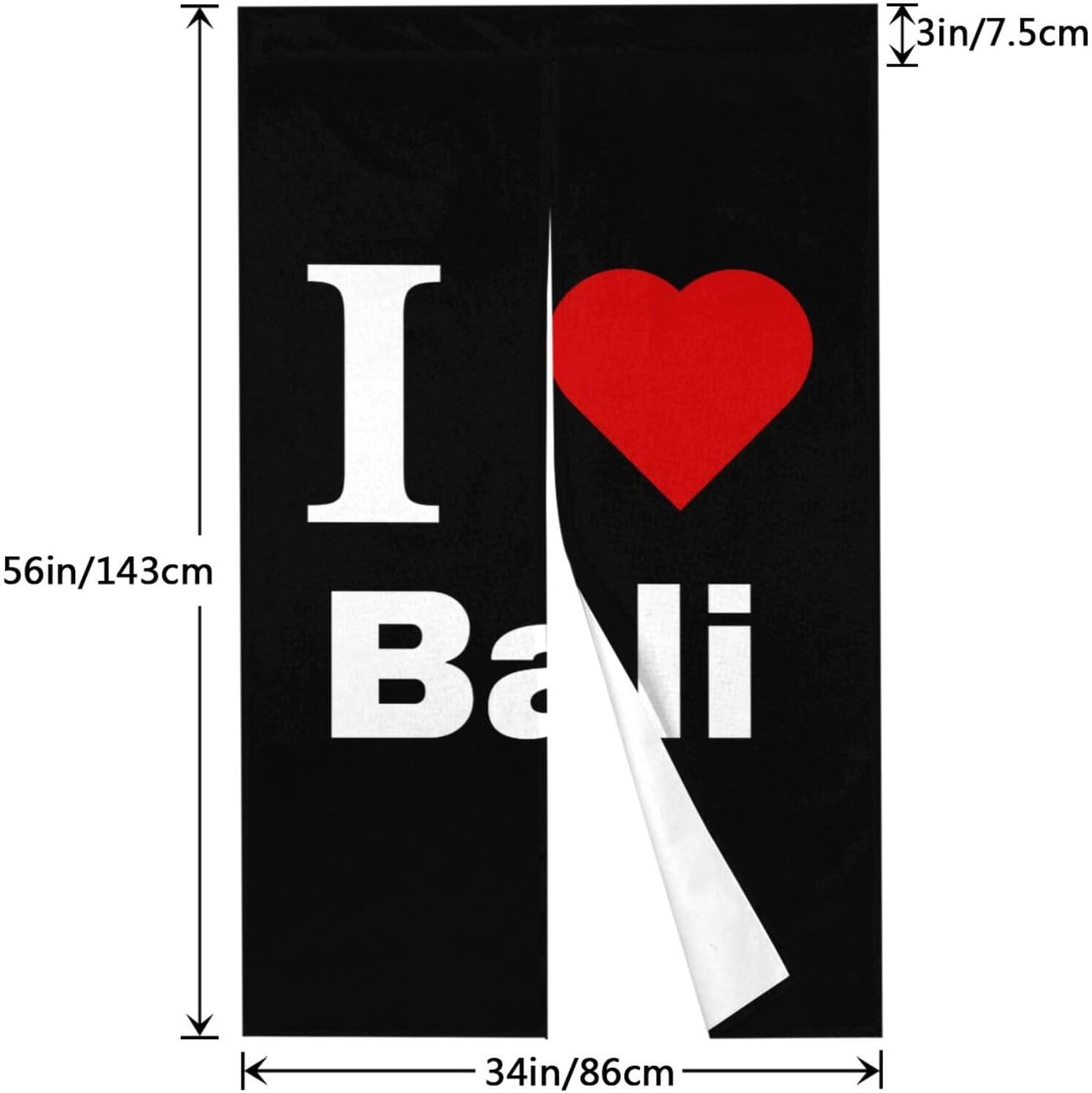 MULIHU Bali Blackout Curtains 34x56in Door Partition